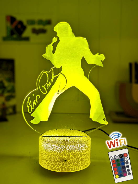 Elvis Presley Statue King of Pop 3D LED Night Light Lamp - KustomboxNight Lights & Ambient LightingKustomboxStandard Size
