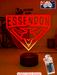 ESSENDON BOMBERS Australian Football Club 3D LED Night Light - KustomboxNight Lights & Ambient LightingKustomboxStandard Size