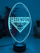 Essendon Bombers Australian Football Club 3D LED Night Light - KustomboxNight Lights & Ambient LightingKustomboxStandard Size