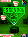 ESSENDON BOMBERS Australian Football Club 3D LED Night Light - KustomboxNight Lights & Ambient LightingKustomboxStandard Size