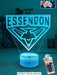 ESSENDON BOMBERS Australian Football Club 3D LED Night Light - KustomboxNight Lights & Ambient LightingKustomboxStandard Size