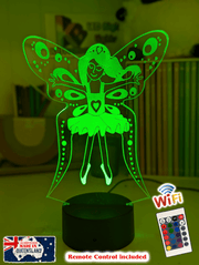 Fairy Princess Personalised Name 3D LED Night Light Lamp - KustomboxNight Lights & Ambient LightingKustomboxStandard