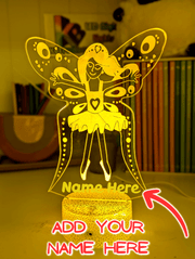 Fairy Princess Personalised Name 3D LED Night Light Lamp - KustomboxNight Lights & Ambient LightingKustomboxStandard