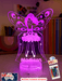 Fairy Princess Personalised Name 3D LED Night Light Lamp - KustomboxNight Lights & Ambient LightingKustomboxStandard