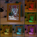 Fairy Princess Sparkles Personalised Name Timber Frame base USB 3D LED Night Light + Remote - KustomboxNight Lights & Ambient LightingKustomboxTimber Frame Light