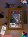 Fairy Princess Sparkles Personalised Name Timber Frame base USB 3D LED Night Light + Remote - KustomboxNight Lights & Ambient LightingKustomboxTimber Frame Light
