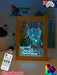 Fairy Princess Sparkles Personalised Name Timber Frame base USB 3D LED Night Light + Remote - KustomboxNight Lights & Ambient LightingKustomboxTimber Frame Light