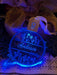 Family Name Christmas Flowers Personalised Name Bauble Light Decoration - KustomboxNight Lights & Ambient LightingKustomboxBauble - Standard Size