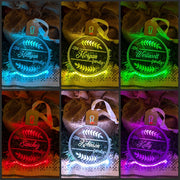 Family Name Christmas Leaf Personalised Name Bauble Light Decoration - KustomboxNight Lights & Ambient LightingKustomboxBauble - Standard Size