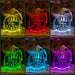 Family Name Christmas Tree Personalised Bauble Light Decoration - KustomboxNight Lights & Ambient LightingKustomboxBauble - Standard Size