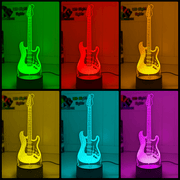 Fender Electric Guitar 3D LED Night Light Lamp for Music Lovers, Bedroom & Man Cave - KustomboxNight Lights & Ambient LightingKustomboxStandard Size - No Name
