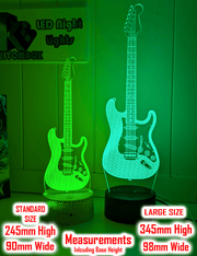 Fender Electric Guitar 3D LED Night Light Lamp for Music Lovers, Bedroom & Man Cave - KustomboxNight Lights & Ambient LightingKustomboxStandard Size - No Name