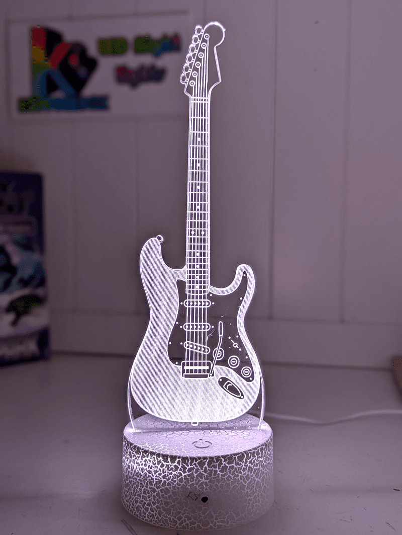 Fender Electric Guitar 3D LED Night Light Lamp for Music Lovers, Bedroom & Man Cave - KustomboxNight Lights & Ambient LightingKustomboxStandard Size - No Name