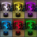 Ferrari Car Logo 3D LED Night Light Lamp Mancave Bar Light - KustomboxNight Lights & Ambient LightingKustomboxStandard No Name