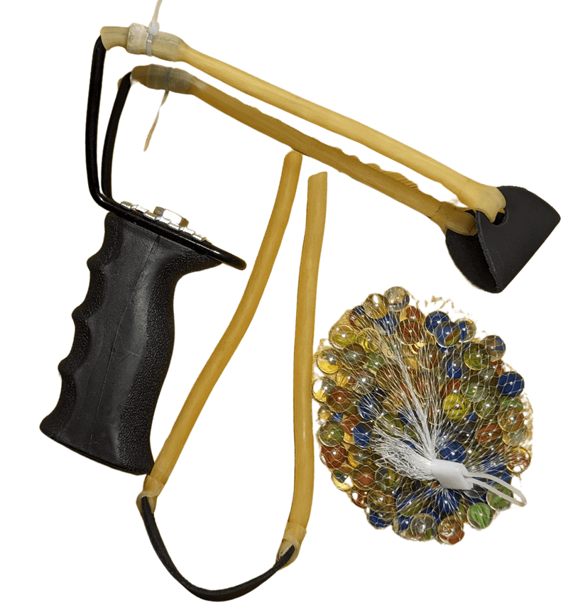 Fishing Burley Catapult Launcher with Ergonomic Grip & Spare Rubbers - KustomboxKustomboxBlack Handle Pack