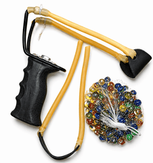 Fishing Burley Catapult Launcher with Ergonomic Grip & Spare Rubbers - KustomboxKustomboxBlack Handle Pack