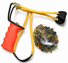 Fishing Burley Catapult Launcher with Ergonomic Grip & Spare Rubbers - KustomboxKustomboxOrange Handle Pack