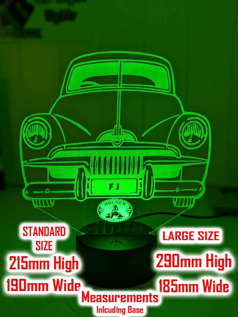 FJ Holden Classic Vintage Car 1953 - 1956 3D LED Night Light Lamp - KustomboxNight Lights & Ambient LightingKustomboxStandard Size - No Name