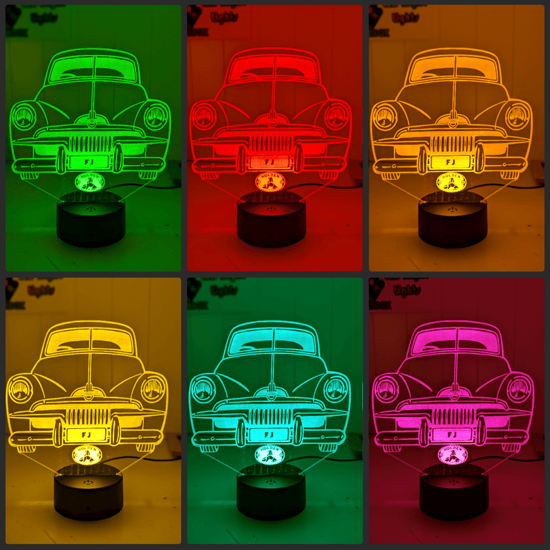 FJ Holden Classic Vintage Car 1953 - 1956 3D LED Night Light Lamp - KustomboxNight Lights & Ambient LightingKustomboxStandard Size - No Name