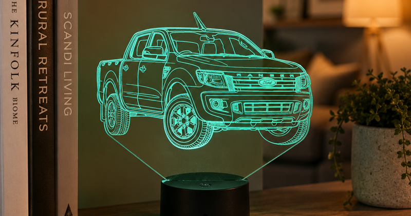 Ford Ranger XLS 2014–2015 3D LED Night Light - Custom Lamp