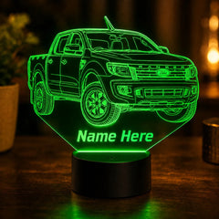 Ford Ranger XLS 2014–2015 3D LED Night Light - Custom Lamp - KustomboxNight Lights & Ambient LightingKustomboxStandard Size + NameBlack 16 Colours + Remote