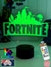 Fortnite Game Logo 3D LED Night Light Lamp for Gamers Room - KustomboxNight Lights & Ambient LightingKustomboxStandard Size 220mm High - No Name