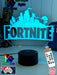 Fortnite Game Logo 3D LED Night Light Lamp for Gamers Room - KustomboxNight Lights & Ambient LightingKustomboxStandard Size 220mm High - No Name