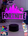 Fortnite Game Logo 3D LED Night Light Lamp for Gamers Room - KustomboxNight Lights & Ambient LightingKustomboxStandard Size 220mm High - No Name