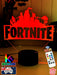 Fortnite Game Logo 3D LED Night Light Lamp for Gamers Room - KustomboxNight Lights & Ambient LightingKustomboxStandard Size 220mm High - No Name