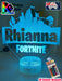 Fortnite Personalised Name Gamer Room Light 3D LED Night Light Lamp - KustomboxNight Lights & Ambient LightingKustomboxStandard Size 220mm HighBlack Base