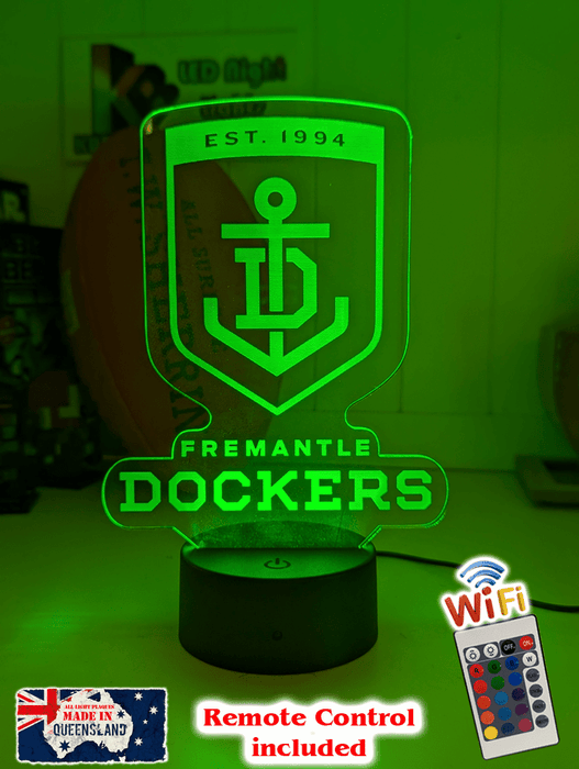 FREEMANTLE DOCKERS Australian Football Club 3D LED Night Light - KustomboxNight Lights & Ambient LightingKustomboxStandard Size