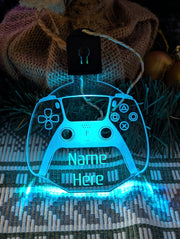 Gaming Controller Personalised Bauble Decoration 3D Light Ups - KustomboxNight Lights & Ambient LightingKustomboxBauble - Standard Size