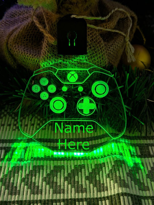 Gaming Controller Personalised Bauble Decoration 3D Light Ups - KustomboxNight Lights & Ambient LightingKustomboxBauble - Standard Size