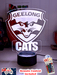 Geelong Cats Australian Football Club 3D LED Night Light Lamp - KustomboxNight Lights & Ambient LightingKustomboxStandard Size