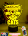 Geelong Cats Australian Football Club 3D LED Night Light Lamp - KustomboxNight Lights & Ambient LightingKustomboxStandard Size