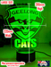 Geelong Cats Australian Football Club 3D LED Night Light Lamp - KustomboxNight Lights & Ambient LightingKustomboxStandard Size