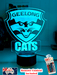 Geelong Cats Australian Football Club 3D LED Night Light Lamp - KustomboxNight Lights & Ambient LightingKustomboxStandard Size