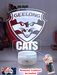 Geelong Cats Australian Football Club 3D LED Night Light Lamp - KustomboxNight Lights & Ambient LightingKustomboxStandard Size