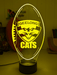 Geelong Cats Football Australian Football Club 3D LED Night Light - KustomboxNight Lights & Ambient LightingKustomboxStandard Size
