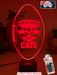 Geelong Cats Football Australian Football Club 3D LED Night Light - KustomboxNight Lights & Ambient LightingKustomboxStandard Size