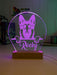 German Shepherd Pet Personalised Name 3D LED Room Light Decor - KustomboxNight Lights & Ambient LightingKustomboxStandard Size