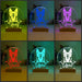German Shepherd Pet Personalised Name 3D LED Room Light Decor - KustomboxNight Lights & Ambient LightingKustomboxStandard Size