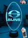 Gold Coast Suns Australian Football Club 3D LED Night Light Lamp - KustomboxNight Lights & Ambient LightingKustomboxStandard Size