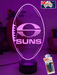 Gold Coast Suns Australian Football Club 3D LED Night Light Lamp - KustomboxNight Lights & Ambient LightingKustomboxStandard Size