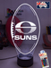 Gold Coast Suns Australian Football Club 3D LED Night Light Lamp - KustomboxNight Lights & Ambient LightingKustomboxStandard Size