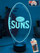 GOLD COAST SUNS Australian Football Club 3D LED Night Light - KustomboxNight Lights & Ambient LightingKustomboxStandard Size