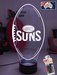GOLD COAST SUNS Australian Football Club 3D LED Night Light - KustomboxNight Lights & Ambient LightingKustomboxStandard Size