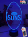 GOLD COAST SUNS Australian Football Club 3D LED Night Light - KustomboxNight Lights & Ambient LightingKustomboxStandard Size