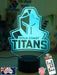 Gold Coast Titans Rugby League Football 3D LED Night Light - KustomboxNight Lights & Ambient LightingKustomboxStandard Size