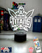 GOLD COAST TITANS Rugby League Football Club LED Night Light - KustomboxNight Lights & Ambient LightingKustomboxStandard Size
